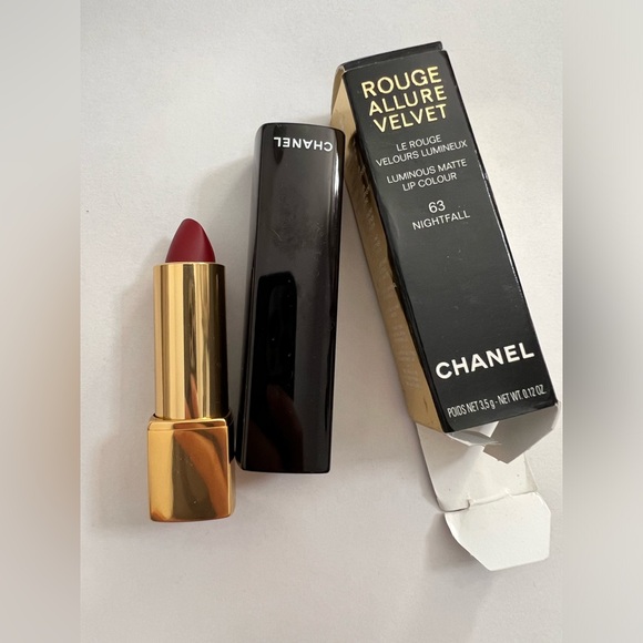 Chanel Rouge Allure Velvet Luminous Matte Lip Colour  63 Nightfall New In Box - Picture 1 of 3